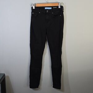 7 For All Mankind Jeans Women's Size 24 Size 00 Black The Skinny Ankle Jeans